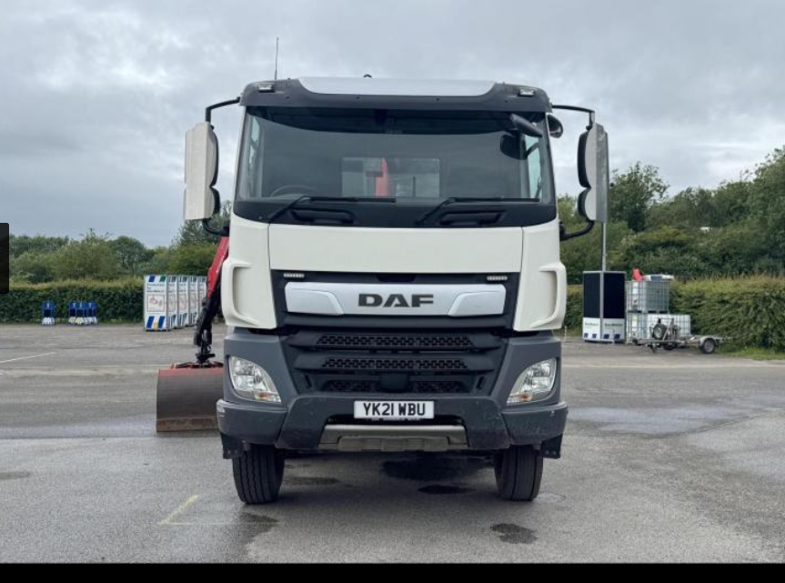 2021 21 plate Euro 6 DAF CF450 8X4 32t Tipper Grab