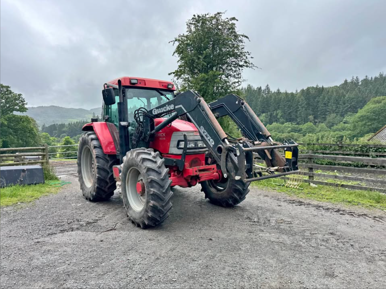 2004 McCormick MC115 with Quicke Q770 tractor (no vat)