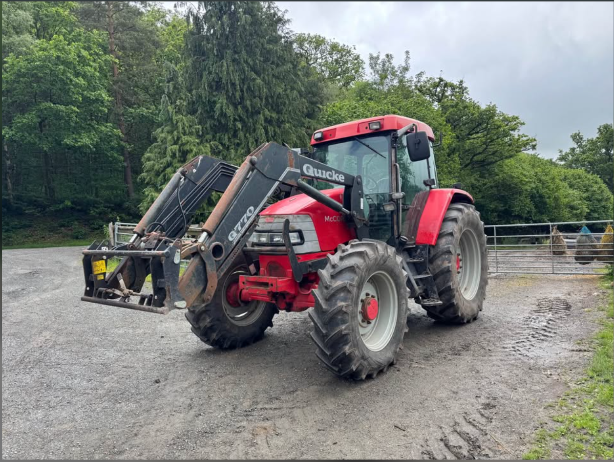 2004 McCormick MC115 with Quicke Q770 tractor (no vat)